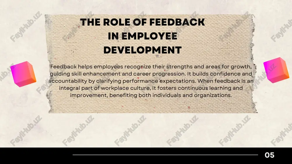 the importance of constructive feedback in employee development - Page 5