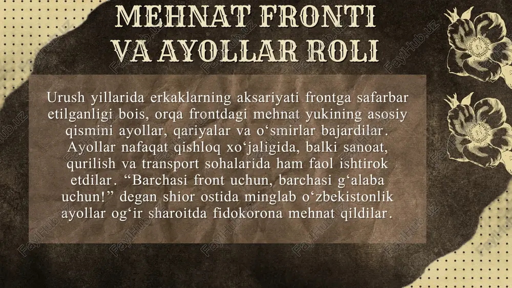 ii jahon urushida o‘zbekistonning front oldidagi o‘rni - Page 5