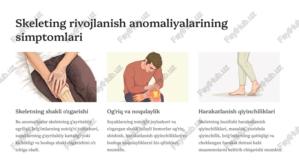 skeletning rivojlanish anomaliyalari - Page 5