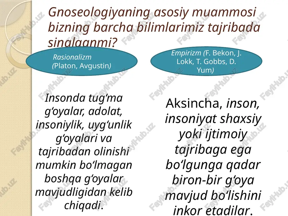 bilish falsafasi (gnoseologiya) - Page 5