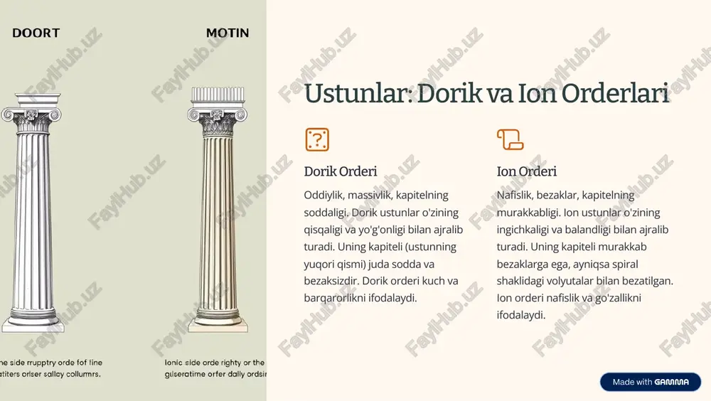 arxaik davr me'morchiligining asosiy xususiyatlari - Page 5