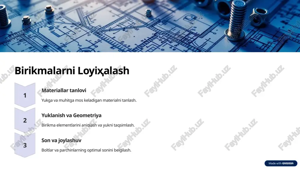 boltli va parchin mexli birikmalarga kirish - Page 5