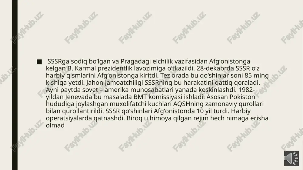 a bronamashinasi (btr, bmp va h.)ni, 510 ta injenerlik mashinasini, 11 ming 369 ta yuk va benzovoz mashinalarini, 433 ta artilleriya texnikasini, 118 ta samolyotini, 333 ta vertolyotini yakson etishdi. image1.png image2.jpeg image3.jpeg media1.wma image4.png media2.wma image5.jpeg media3.wma media4.wma image6.jpeg media5.wma media6.wma media7.wma image7.jpeg media8.wma /docprops/thumbnail.jpeg