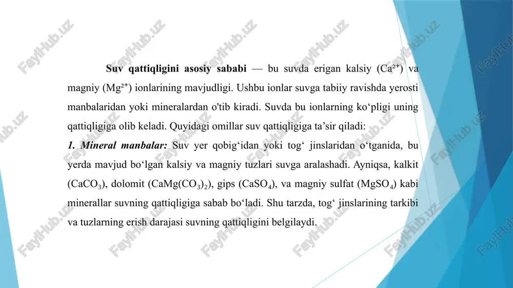 tabiiy suvlarni ohak yordamida qattiqligini kamaytirish - Page 5