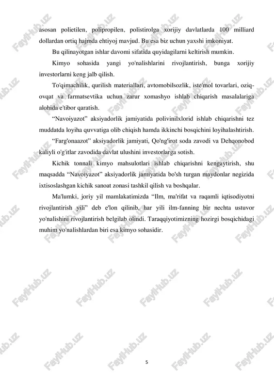 formula taklif qildi. benzol molekulasida uglerod atomlari toʻgʻri yassi olti burchaklik hosil qiladi, lekin qulay boʻlishi uchun u choʻziqroq qilib chiziladi. fransuz kimyogari bertlo 1866-yilda atsetilenni 500—600° da qizdirib benzolni olib, sintez usuli yordamida alifatik birikmalardan aromatik birikmalarga oʻtish mumkinligini nazariy jihatdan isbotladi. u bo'yoqlar, laklar, erituvchilar hidini eslatuvchi yoqimli hidga ega. yonuvchan, kuyish bilan yonadi. benzolning asosiy fizik xususiyatlari: • molar massasi 78,11 g / mol • zichligi 0,879 g / sm3 • erish nuqtasi -95 ° c • qaynash harorati 80,1 ° c • benzolning tavsifli xususiyatlaridan biri uning yuqori temperaturaga chidamligidir. benzol kimyo sanoatining muhim mahsulotlaridan hisoblanadi. u toʻyinmagan uglevodorod boʻlishiga qaramay, asosan oʻrin almashinish reaksiyalariga kirishadi. masalan, benzolni nitrolab nitrobenzol, sulfolab benzosulfokislota, xlorlab xlorbenzol va geksaxlorbenzol, oksidlab malein angidridi, alkillab etilbenzol va izopropilbenzol, degidrogenlab difenil olish mumkin. benzol toʻyinmagan birikma xususiyatlarini namoyon qiladigan birikish https://uz.wikipedia.org/w/index.php?title=maykl_faradey&action=edit&redlink=1 https://uz.wikipedia.org/w/index.php?title=eylgard_micherlix&action=edit&redlink=1 https://uz.wikipedia.org/w/index.php?title=kekule&action=edit&redlink=1 https://uz.wikipedia.org/wiki/bertlo 7 reaksiyalariga juda qiyin kirishadi. ularning sodir boʻlishi …