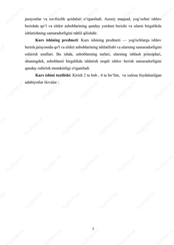 ladi. ergonomik dizayn: raspning ergonomik uslubi foydalanuvchi uchun qulay va uzoq vaqt ishlashda qulaylik yaratadi. qo‘l asboblari, ayniqsa pichoq, saw va rasp kabi asboblar yog‘ochga ishlov berish jarayonida juda muhim ahamiyatga ega. ularning har biri o‘zining xususiyatlariga ega bo‘lib, turli xil ishlov berish jarayonlarida samarali foydalaniladi. bu asboblar yordamida aniq va nozik ishlov berish mumkin bo‘lib, yog‘ochni o‘ymakorlik qilish, kesish va shakllantirishda katta yordam beradi. qo‘l asboblari: qo‘l asboblari - bu ishchi tomonidan qo‘lda ishlatiladigan va hech qanday elektr energiyasini talab qilmaydigan asboblardir. ular yog‘ochni kesish, silliqlash, o‘ymakorlik qilish kabi ishlarni amalga oshirish uchun ishlatiladi. qo‘l asboblarining asosiy turlari quyidagilardan iborat: saw (arav): yog‘ochni kesish uchun ishlatiladi. aravning turli o‘lchamlari va pichoqlar mavjud bo‘lib, har biri turli xil kesish ishlarini bajarishga mo‘ljallangan. ular nozik va qo‘lda ishlash uchun qulaydir. rasp: yog‘ochning sirtini tekislash, silliqlash yoki kerakli shaklni berish uchun ishlatiladi. bu asbob kichik va yengil bo‘lib, yog‘ochni o‘ymakorlik uchun foydalidir. …