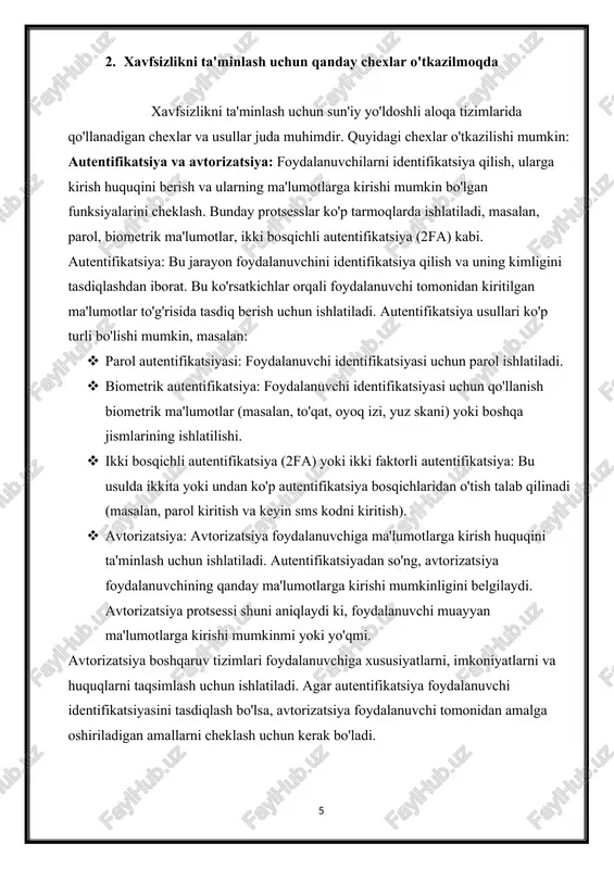 xavfsizlik yangilanishlari va ta'minotlarini monitoring qilish: tizimda xavfsizlikni ta'minlash uchun xavfsizlik holatlari va yangilanishlarini nazorat qilish uchun monitoring tizimlarini sozlash. xavfsizlik monitoringi, yozuvlar, odamlar va tizimlarning xavfsizlik holatini nazorat qiladi va xavfsizlik breyklarini aniqlashda yordam beradi. ma'lumotlarni shifrlash va shifrlash sozlashlari: xavfsizlik sozlashlari orasida, ma'lumotlarni shifrlash (encryption) sozlashi juda muhimdir. ma'lumotlarni shifrlash, ularga kirishni cheklash va shifrlash algoritmlari sozlashi, shuningdek, shifrlashni ta'minlovchi yangilanishlar sozlashi kiritiladi. regular yangilanishlar va xavfsizlik to'liq yopishmalar: xavfsizlik sozlashlari ko'rsatkichlari orqali, tizimda yangilanishlar va to'liq yopishmalar (patchlar)ni o'rnatish. bu, xavfsizlik breyklariga qarshi to'liq yopishma ta'minlash uchun kerak. xavfsizlik sozlashlari ma'lumotlarni himoya qilish, xavfsizlikni ta'minlash va xavfsizlik holatlari bilan kurashishda muhim ahamiyatga ega. ular tizimda xavfsizlikning eng yuqori darajada ta'minlanishi uchun xavfsizlikning o'zgaruvchanligini va keyinchalik xavfsizlik breyklariga tezda javob berishni ta'minlaydi. xavfsizlik tahlil etish va monitoring: tarmoqda yuzaga kelgan xavfsizlik muammo va xavfsizlikchi holatlarni aniqlash va ularga tezda javob berish uchun xavfsizlik monitoring vositalari qo'llaniladi. bu, ma'lumotlarni …