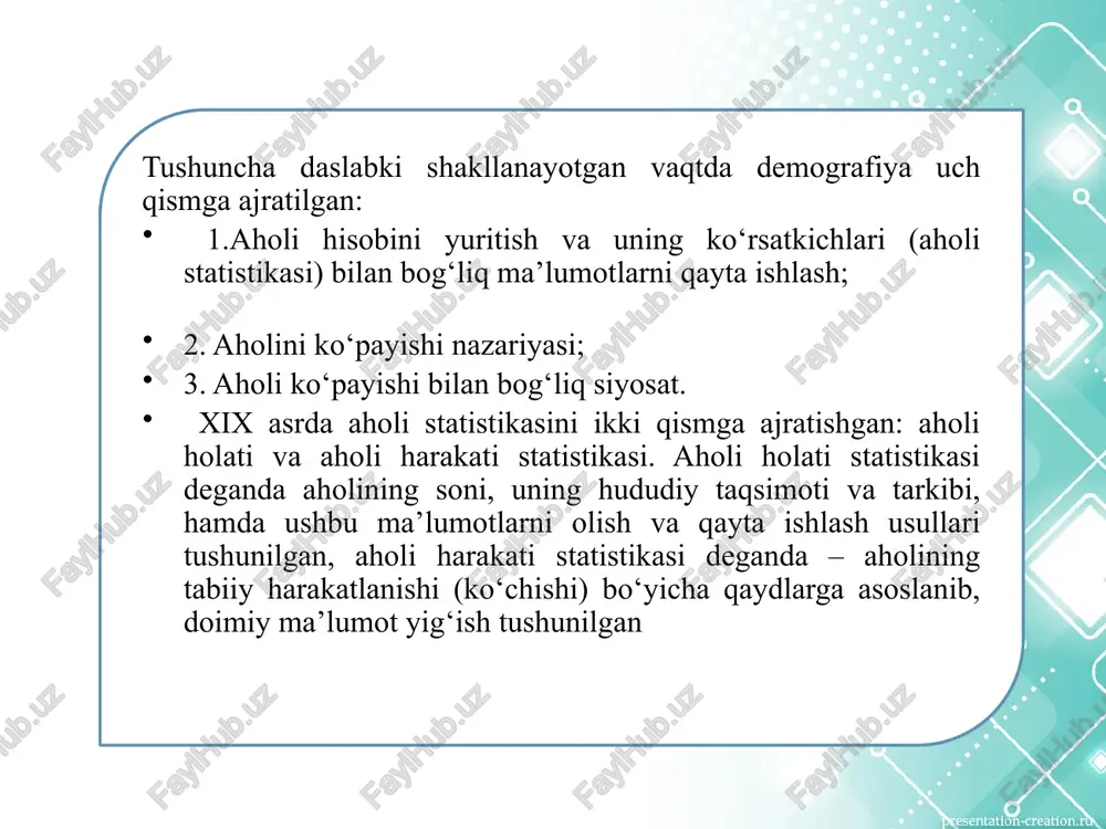 silar? 5.asosiy mintaqa mehnat bozori turlarini ajratib ko‘rsating. 6. mintaqaviy dasturlarning asosini qaysi ko‘rsatkichlar ifodalaydi? 7. mintaqaning ijtimoiy siyosati mohiyati nimada? 8. ishsizlikning asosiy sabablarini sanab bering. 14 image3.jpg image1.jpg image4.jpeg image5.jpeg image6.jpeg image2.png /docprops/thumbnail.jpeg