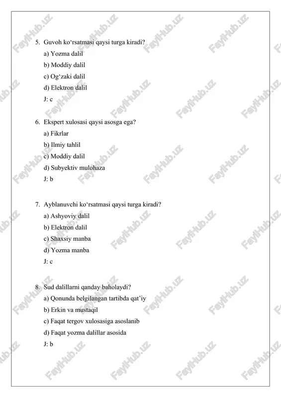 dalillar manbalarining tushunchasi va turlari - Page 5