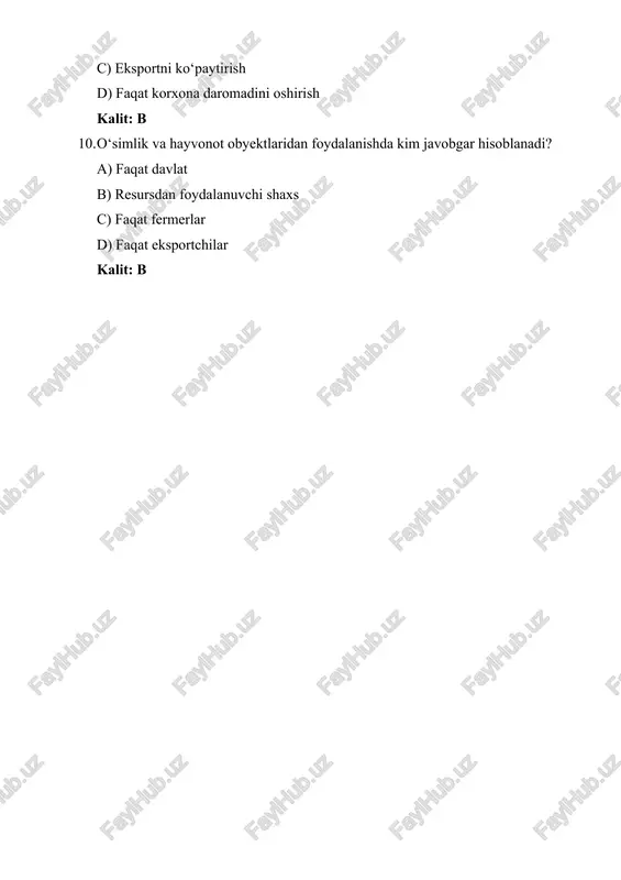 o‘simlik va hayvonot dunyosini oyektlaridan foydalanish - Page 5