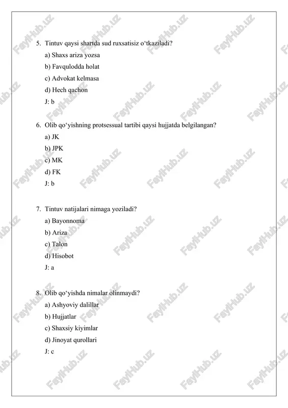 olib qo‘yish va tintuv tergov harkati - Page 5
