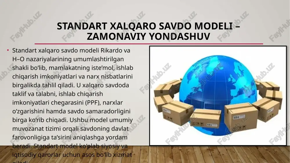 xalqaro savdoning standart modellari - Page 5