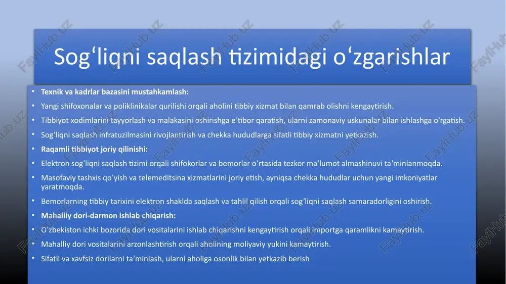 o'zbekistonning eng yangi tarixi fanidan tayyorlagan taqdimoti - Page 5