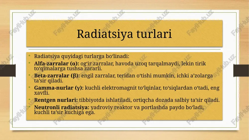 radiatsiya turlari va insonga taʼsiri - Page 5