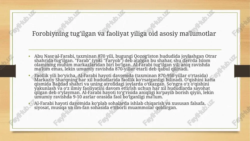 abu nasr forobiy hayoti va ilmiy meʼrosi - Page 5