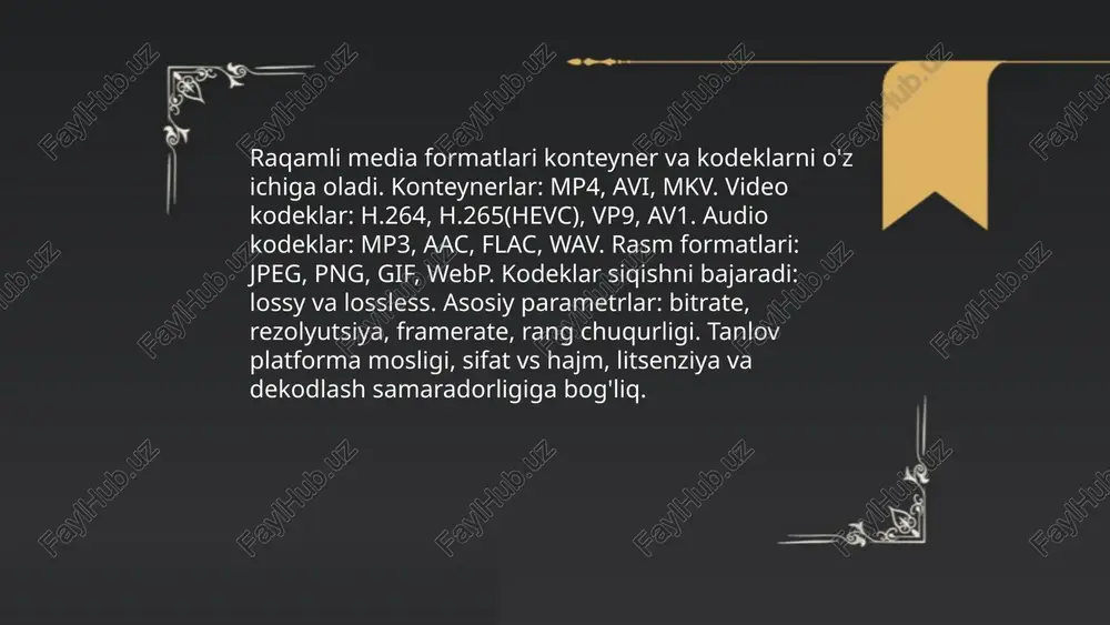 multimedia texnalogiyalari tushunchasi - Page 5