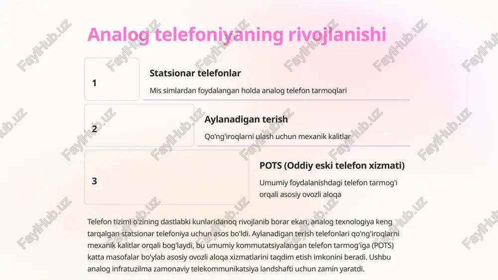 birinchi avlod sotali aloqa tizimlari - Page 5
