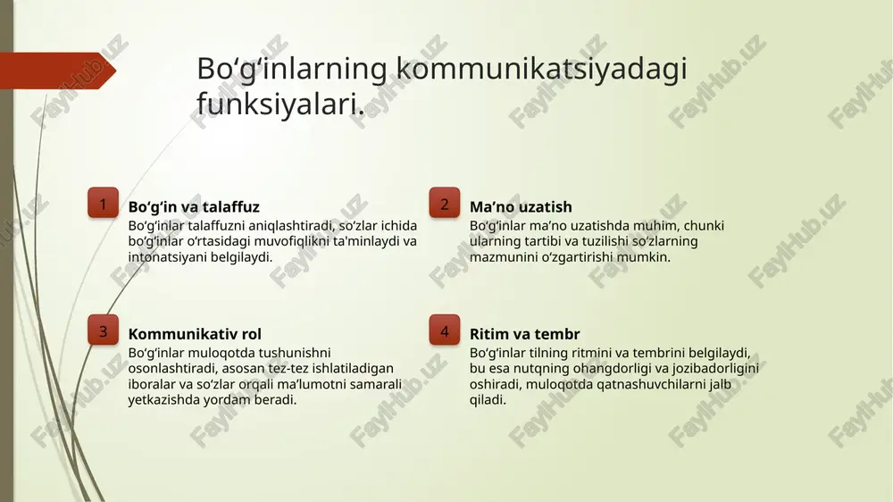 rasini va talaffuzini belgilaydi, bu esa tilni o'rganish va tushunishda muhim ahamiyatga ega. e'tiboringiz uchun rahmat! image1.jpg /docprops/thumbnail.jpeg