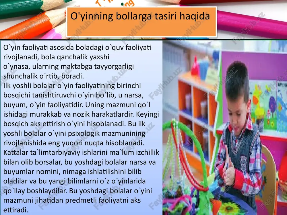 oʻyin bola faoliyatining asosiy turi - Page 5
