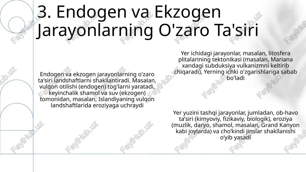 endogen va ekzogen jarayonlar - Page 5