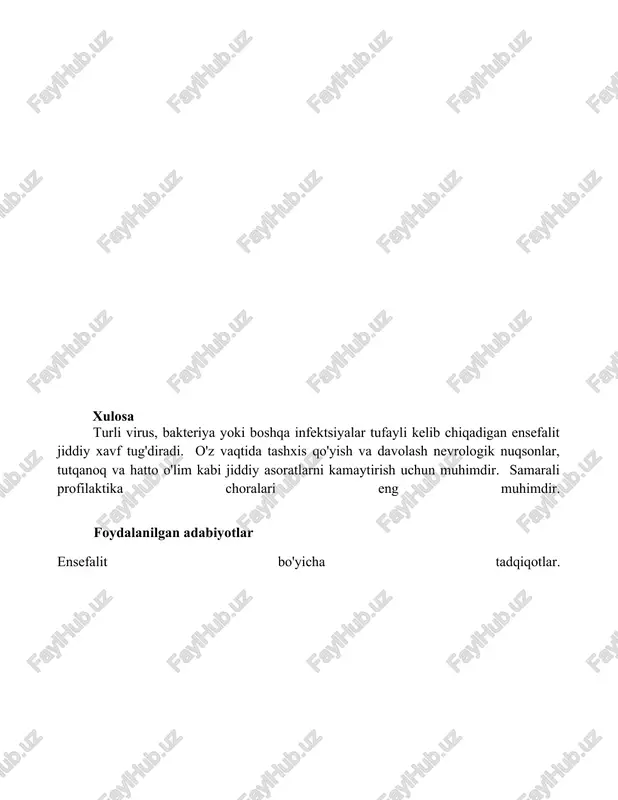 ensefalitlar kasalligining kelib chiqish sabablari va asoratlari - Page 5