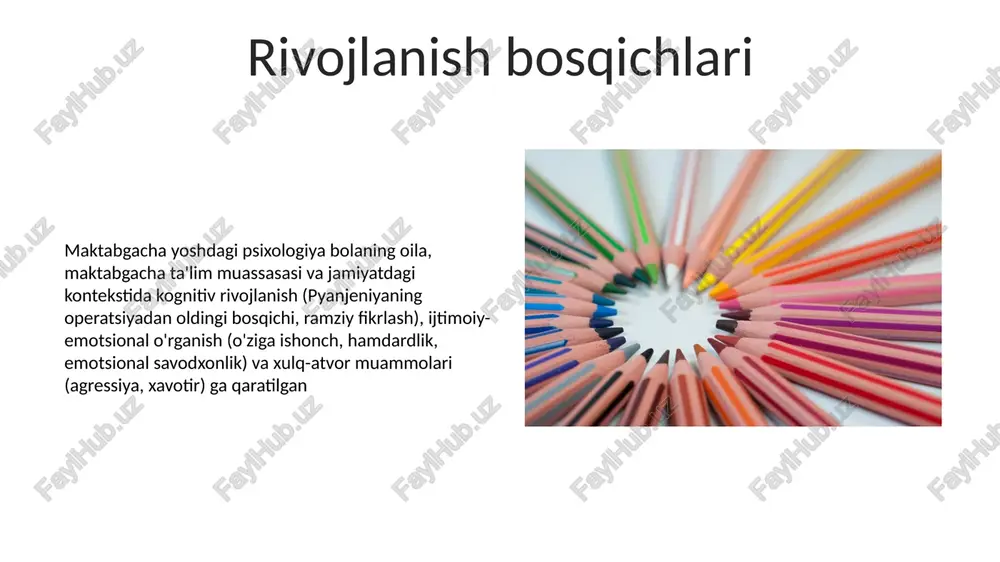 maktabgacha tarbiya davri psixologiyasi va psixodiagnosrikasi - Page 5