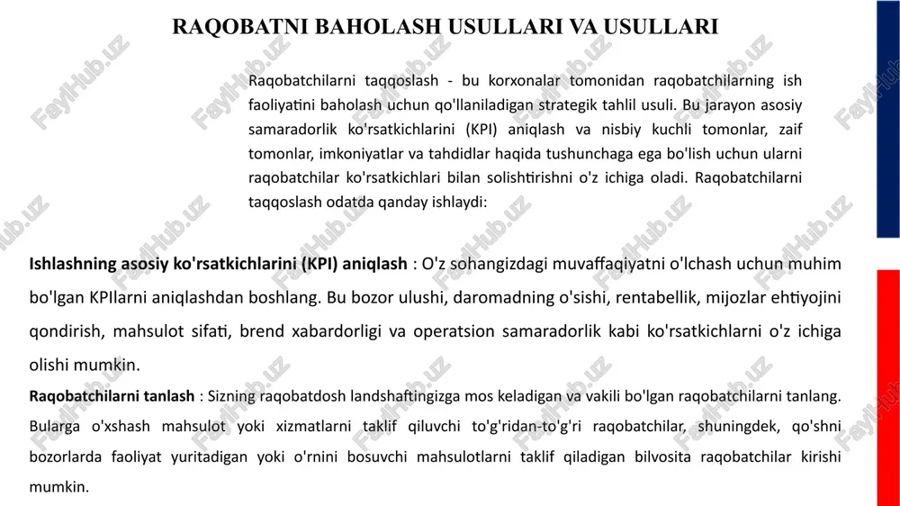 raqobatchilikni baholash usullari - Page 5