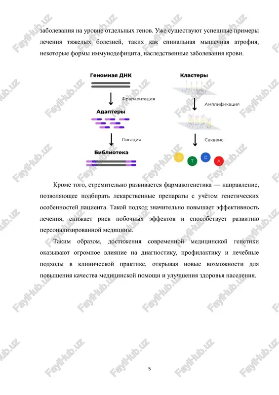 ki i kletochnix texnologiy sozdayot novie vozmojnosti dlya diagnostiki, profilaktiki i lecheniya nasledstvennix i mnogofaktornix zabolevaniy. perspektivi etoy otrasli napryamuyu svyazani s vnedreniem innovatsionnix podxodov i rasshireniem dostupnosti geneticheskix issledovaniy. odnim iz naibolee vajnix putey razvitiya yavlyaetsya shirokaya integratsiya genomnix texnologiy v klinicheskuyu praktiku. v blijayshie godi ojidaetsya, chto polnogenomnoe i polnoekzomnoe sekvenirovanie stanet standartnoy diagnosticheskoy protseduroy dlya patsientov s podozreniem na nasledstvennie zabolevaniya. razvitie visokoproizvoditelnix metodov analiza pozvolit bistro i tochno viyavlyat mutatsii, opredelyat risk patologii i podbirat targetnuyu terapiyu. perspektivnim napravleniem yavlyaetsya razvitie natsionalnix programm massovogo geneticheskogo skrininga, vklyuchaya rasshirenniy neonatalniy skrining. eto pozvolit viyavlyat nasledstvennie zabolevaniya na samix rannix etapax jizni i svoevremenno nachinat lechenie, predotvrashaya oslojneniya i uluchshaya prognoz. krome togo, vnedrenie programm mediko-geneticheskogo konsultirovaniya pomojet povisit informirovannost naseleniya o profilaktike nasledstvennix patologiy. bolshoe znachenie imeyut sozdanie biobankov i geneticheskix registrov. sbor i xranenie biologicheskogo materiala v sochetanii s nadyojnimi bazami dannix obespechivaet vozmojnost masshtabnix issledovaniy, …