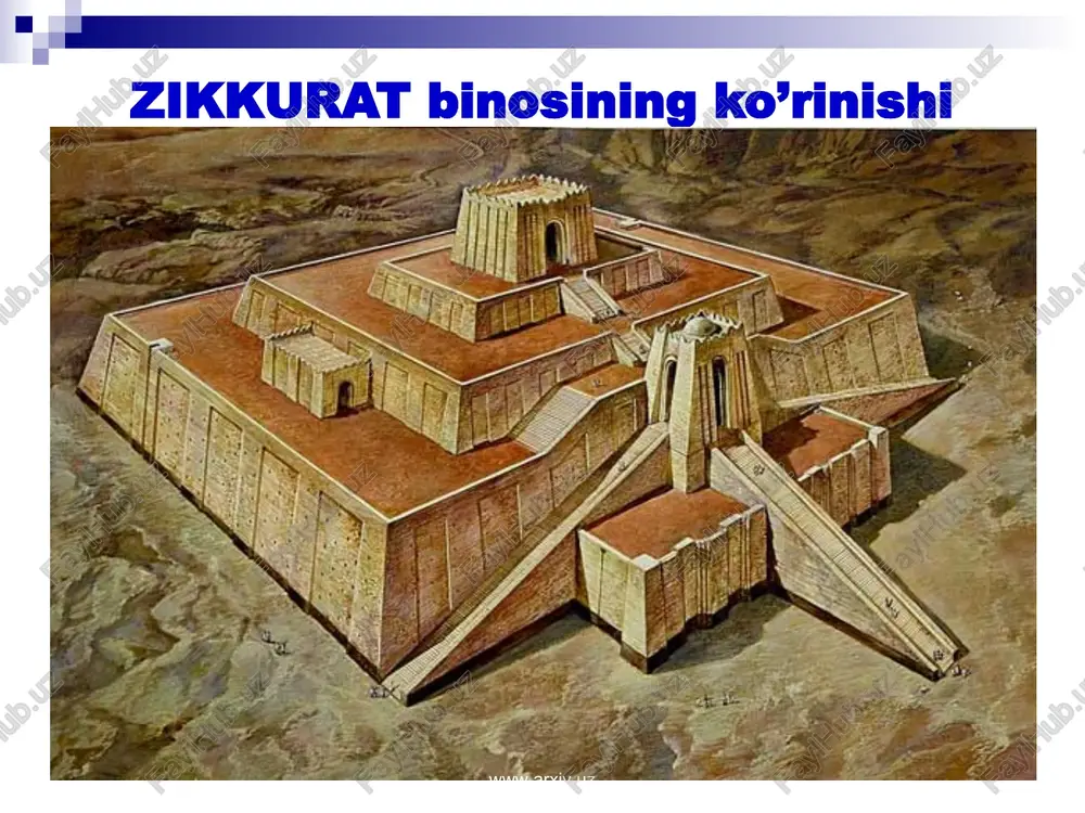 limlik qilganlar. diniy e’tiqodda axloqiy qadriyatlar alohida ahamiyatga ega bo‘lgan. www.arxiv.uz www.arxiv.uz kohinlar diniy marosimlarda kishilarni xudolarga shak keltirmaslik, ularni hurmat qilish, yolg‘on guvohlik bermaslik va yolg‘on gapirmaslik, o‘g‘rilik qilmaslik, odam o‘ldirmaslik, zino qilmaslik, ota-ona va kattalarni hurmat qilish, zaif va kambag‘al odamlarga zulm qilmaslik, qarindosh-urug‘lar orasiga raxna solmaslik, qabiladoshlarga yordam berish, qabila ishlariga e’tiborsizlik qilmaslik kabi fazilatlarga da’vat etganlar. www.arxiv.uz www.arxiv.uz xulosa sifatida aytish mumkinki, ikki daryo oralig‘i (mesopotamiya) diniy tizimi mintaqadagi ijtimoiy-siyosiy sharoit ta’sirida jamiyat hayotining barcha jabhalarini qamrab olishga da’vogarlik qilmagan; jamiyatda din bilan bog‘liq bo‘lmagan munosabatlar, qarashlar va tartiblarning amal qilishiga to‘sqinlik qilmagan. diniy tizimning ushbu xususiyati keyinchalik o‘rta dengiz havzasida uning ta’sirida paydo bo‘lgan madaniyatlarda hurfikrlikning rivojlanishiga qulay shart-sharoit yaratgan. www.arxiv.uz www.arxiv.uz e’tiborlaringiz uchun raxmat samdaqi 2015 yil www.arxiv.uz www.arxiv.uz