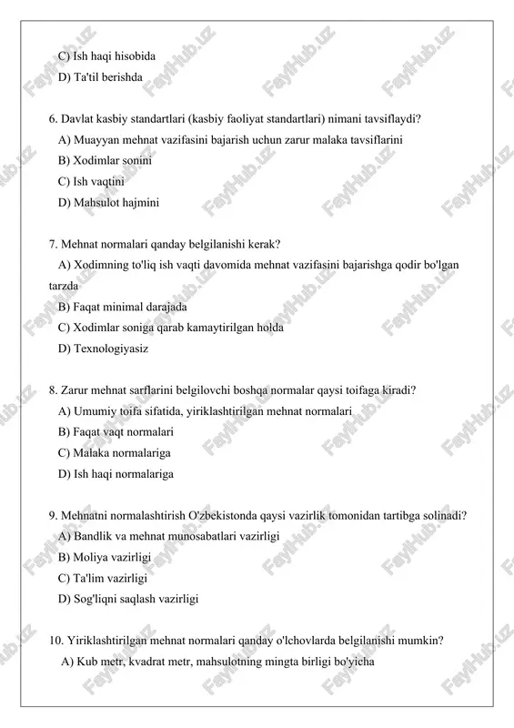 mehnatni normalashtirish tushunchasi va turlari - Page 5