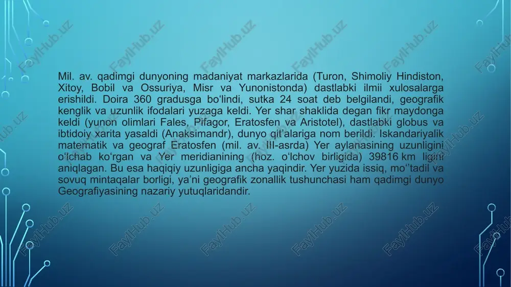 geografiya ta’limining shakllanishi va rivojlanishi tarixi - Page 5