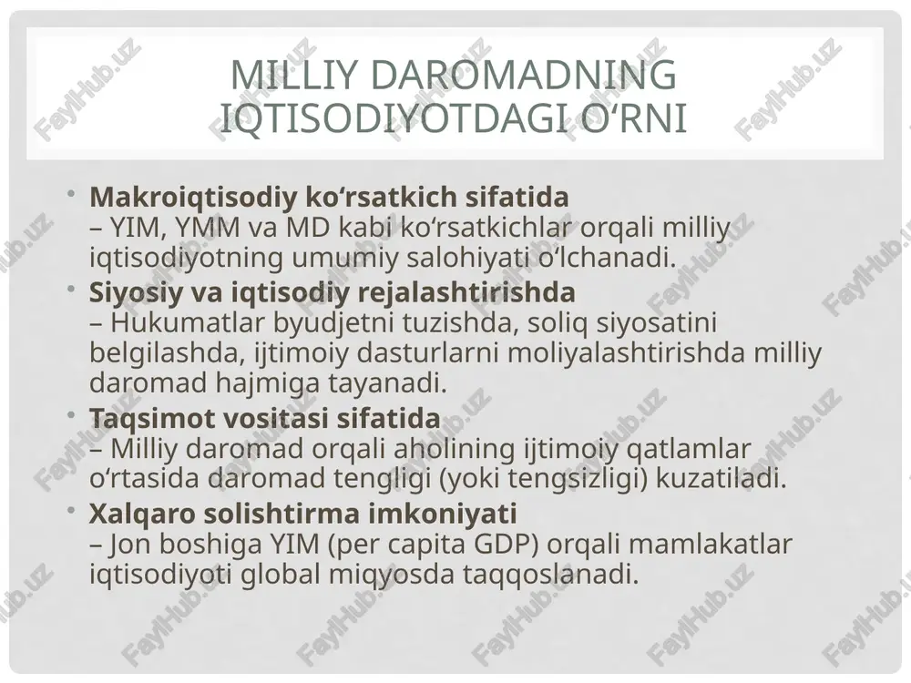 milliy daromad va uning statistik tahlili - Page 5