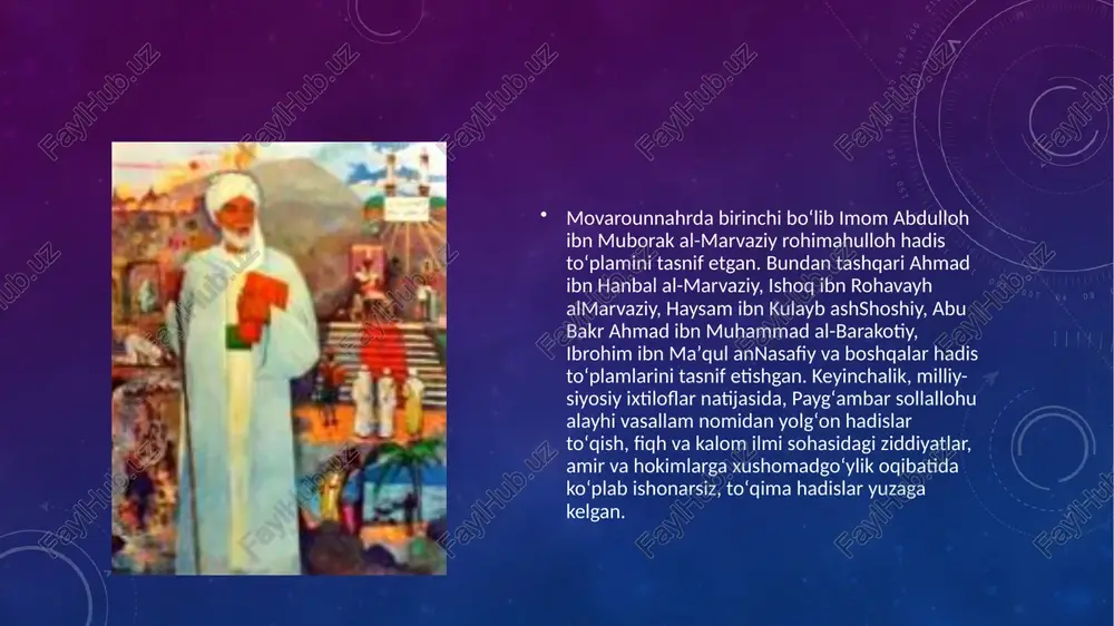 hadis ilmining shakllanishi va imom buxoriyningjahonshumulxizmati - Page 5