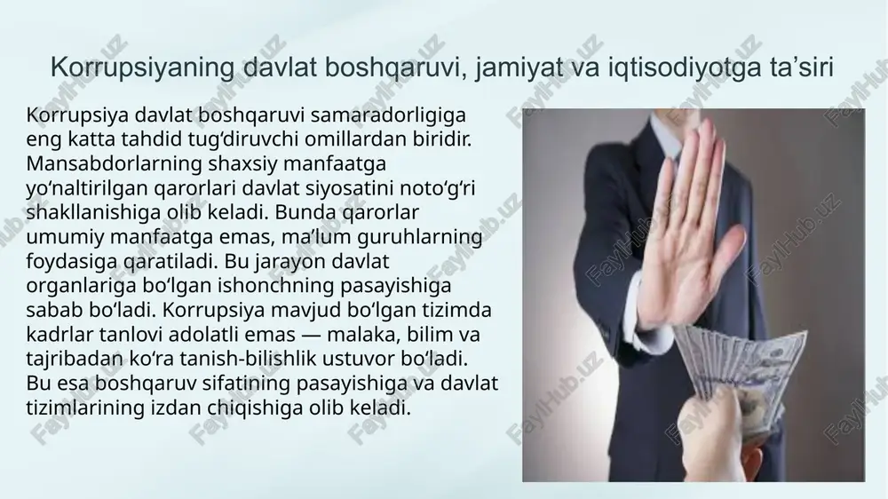 korrupsiyaning mohiyati va uning oqibatlari - Page 5