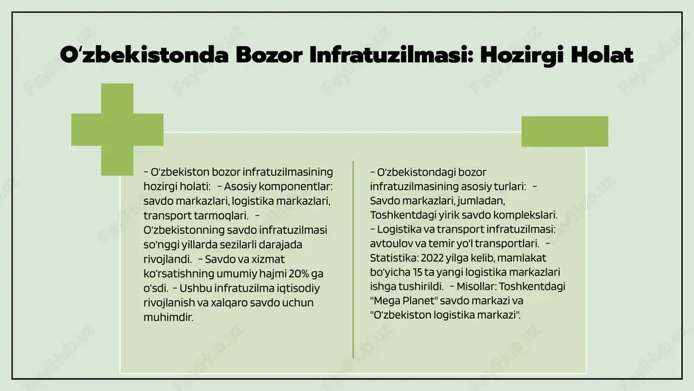 o‘zbekistonda bozor infrastrukturtasining shakllantirishi - Page 5