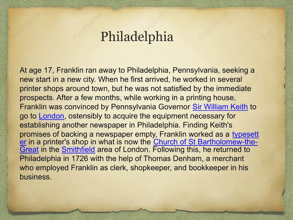 health problems, particularly gout, which worsened as he aged. in poor health during the signing of the us constitution in 1787, he was rarely seen in public from then until his death. benjamin franklin died from pleuritic attack at his home in philadelphia on april 17, 1790, at age 84. approximately 20,000 people attended his funeral. he was interred in christ church burial ground in philadelphia. in 1728, aged 22, franklin wrote what he hoped would be his own epitaph: the body of b. franklin printer; like the cover of an old book, its contents torn out, and stript of its lettering and gilding, lies here, food for worms. but the work shall not be wholly lost: for it will, as he believ'd, appear once more, in a new & more perfect edition, corrected and amended by the author the grave of benjamin franklin, philadelphia, pennsylvania franklin on the series …