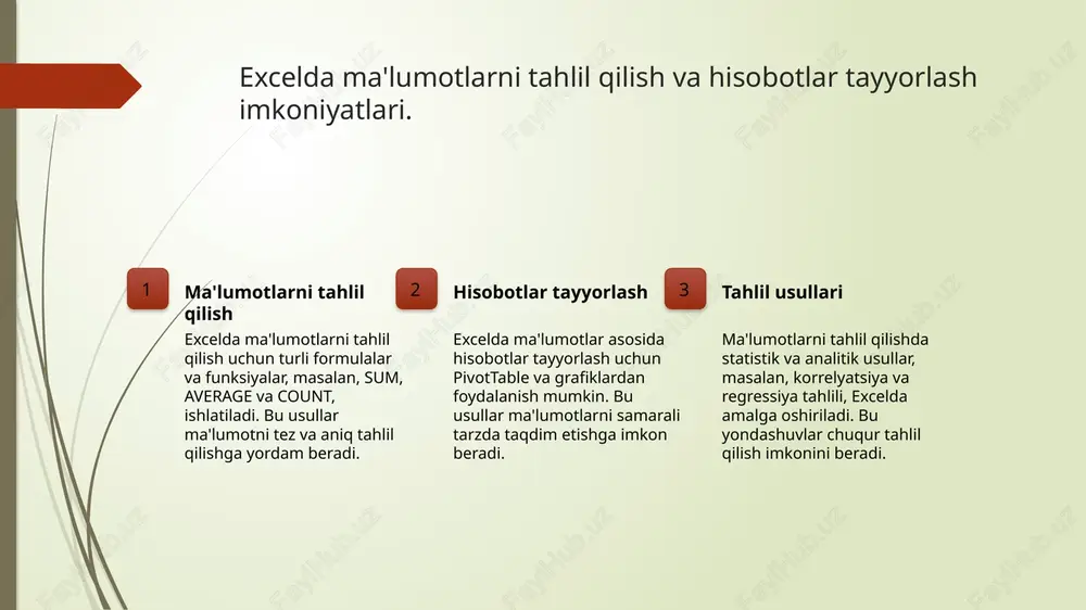 excel jadvallari va ularning funksiyalari - Page 5