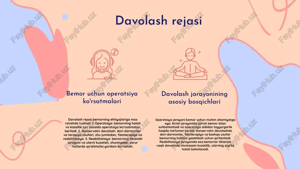 ik davolashning rivojlanish bosqichlari xirurgik davolash tarixi asrlar davomida rivojlandi, dastlabki davrda oddiy jarrohlik amaliyotlari va qo'lda davolash usullari mavjud edi. o'rta asrlarda jarrohlik san'ati tibbiyot bilan birgalikda rivojlandi. muhammad ibn zakarīyā al-roziy, avitsenna va ambroise paré kabi tarixiy shaxslar jarrohlikda muhim rol o'ynadilar, ularning ishlari jarrohlik amaliyotlarining rivojlanishida katta ta'sir ko'rsatdi. 19-asrda anesteziya va antiseptika kiritilishi jarrohlik amaliyotlarini tubdan o'zgartirdi. kasalliklarning dastlabki davolash usullari birinchi kasalliklarni davolash usullari asosan o'simliklar va tabiiy moddalar bilan bog'liq edi. xususan, qadimgi misr va gretsiyada jarrohlik amaliyotlari oddiy asboblar yordamida amalga oshirilgan, kasalliklarning sabablarini tushunmaslik ularning samaradorligini kamaytirgan. zamonaviy davolash usullari esa, ilmiy tadqiqotlar va tajribalarga asoslangan holda rivojlanmoqda. photo by kenny eliason on unsplash xirurgiya va zamonaviy tibbiyot zamonaviy xirurgiyaning tarixiy asoslari zamonaviy xirurgiya tarixiy asoslariga ega bo'lib, uning rivojlanishi asrlar davomida davom etgan. dastlabki jarrohlik usullari qiyin va xavfli bo'lib, lekin texnologiyaning rivojlanishi bilan yangi usullar va uskunalar paydo bo'ldi. bugungi …