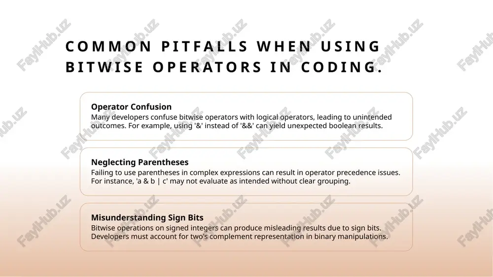 ograms with fewer lines of code. 3 best practices & efficiency understanding both bitwise and conditional operators is vital for programmers. by applying best practices, developers can optimize their code for efficiency and maintainability. thank you! /docprops/thumbnail.jpeg