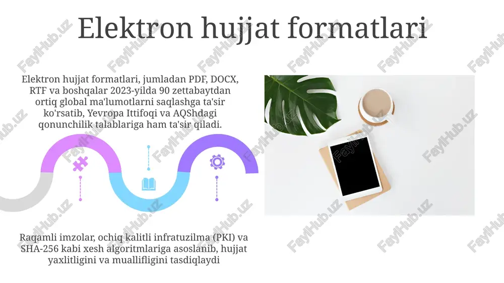 elektron hujjatlar va elektron raqamli imzo - Page 5