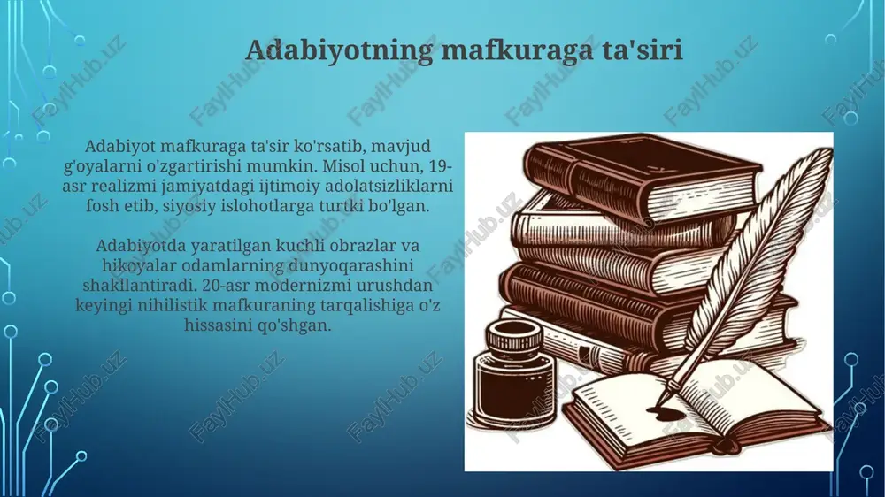 adabiyot va mafkuraning o'zaro ta'siri - Page 5