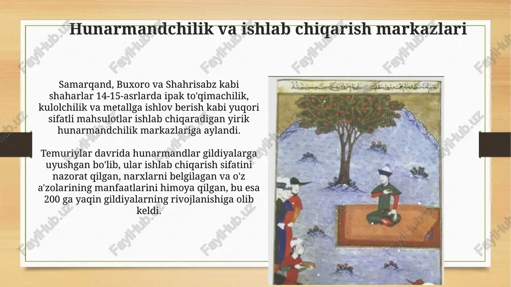 amir temur ichtimoiy iqtisodiy hayoti - Page 5