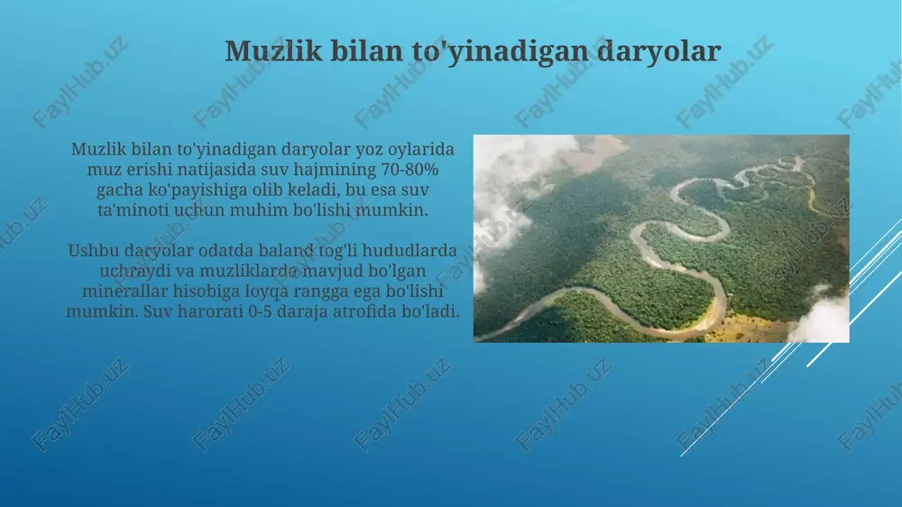 daryolarning to'yinish manbalari bo'yicha - Page 5
