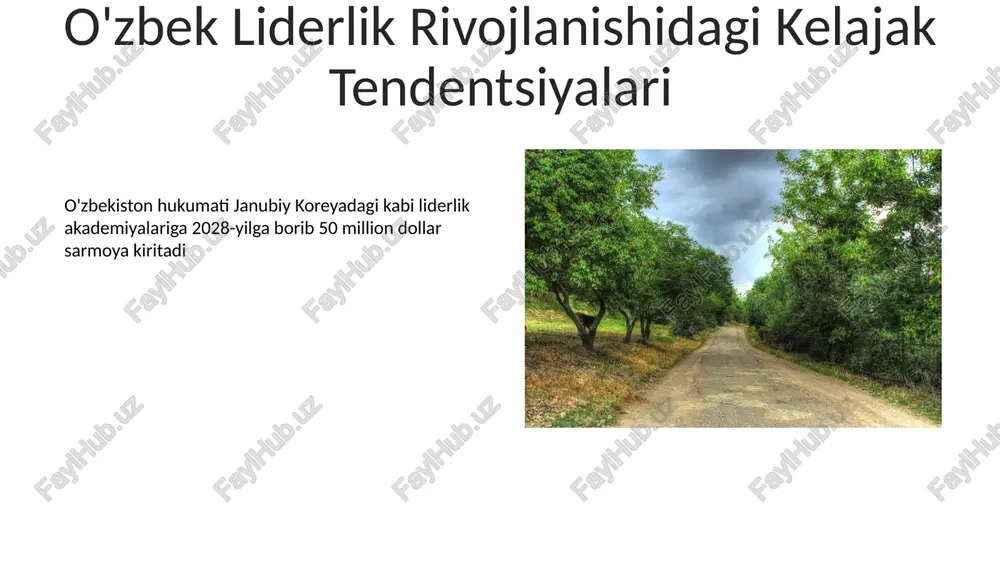 kommunikatsiya, konfliktlarni hal qilish, muzokaralar) orqali hamkorlikdagi liderlikni mustahkamlash (2025 yilgacha). e'tiboringiz uchun rahmat @taqdimot_robot image4.jpg image5.jpg image6.jpg image7.jpg image8.jpg image9.jpg image10.jpg image11.jpg image12.jpg image13.jpg image14.jpg image15.jpg image16.jpg image17.jpg image3.png image18.jpg image19.jpg image20.jpg image1.jpeg image2.jpeg