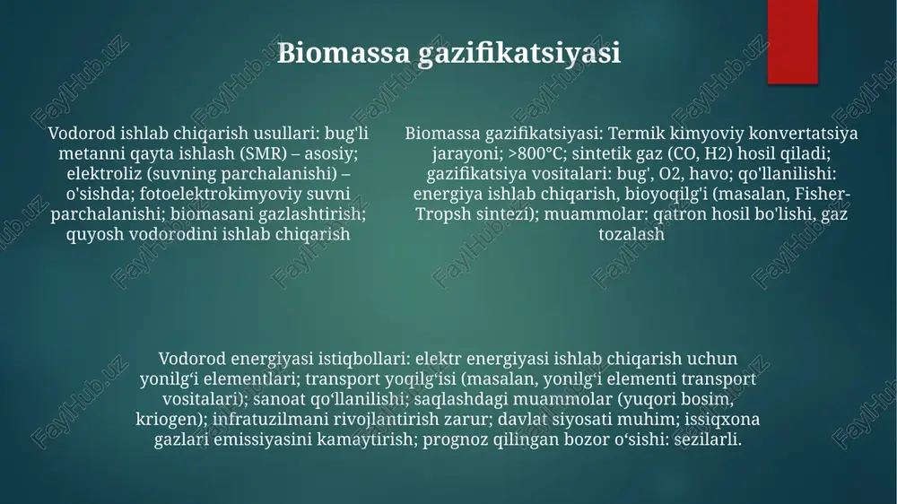 vodorod energiyasining olish usullari va istiqbollari - Page 5