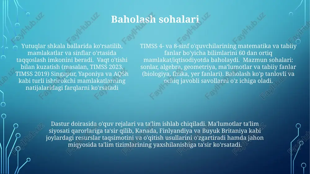 timss xalqaro baholash dasturi - Page 5