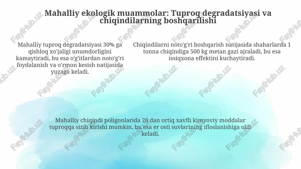 global, mintaqaviy va mahalliy ekologik muammolar - Page 5