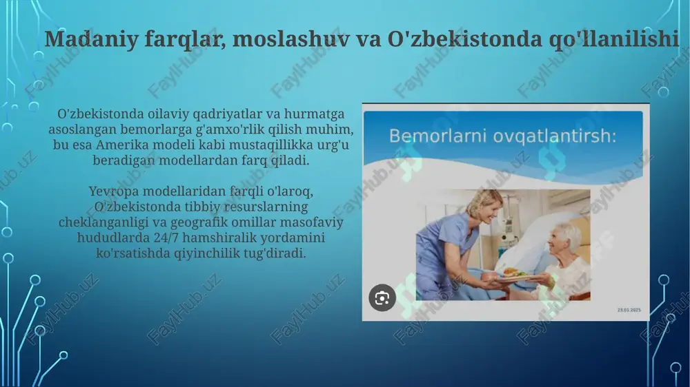 hamshiralik parvarishi modellarining xorijiy usullari - Page 5