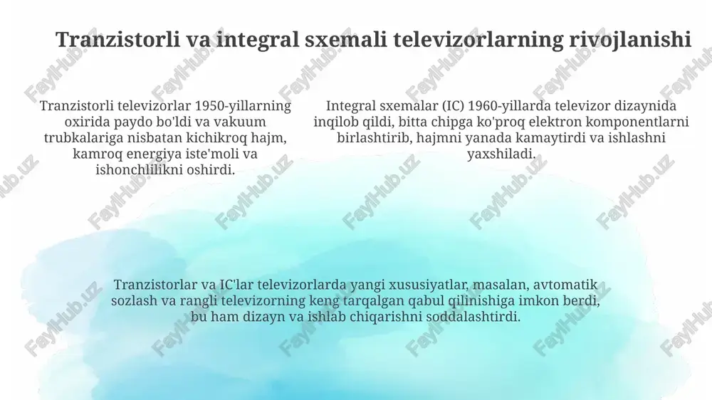 televideniening yaratilish tarixi va asosiy bosqichlari - Page 5