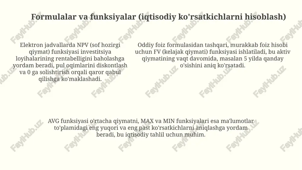 amaradorlikni oshiradi. dasturiy ta'minotda real vaqtda hamkorlik qilish imkoniyatlari kengayadi. bir vaqtning o'zida ko'plab foydalanuvchilar ma'lumotlarni o'zgartirishi va muhokama qilishi mumkin bo'ladi. bulutli texnologiyalar yordamida mobil qurilmalarda ham to'liq funksional imkoniyatlarga ega bo'lgan, 5g bilan bog'liq tezlikdagi elektron jadvallar paydo bo'ladi. e'tiboringiz uchun rahmat image2.png